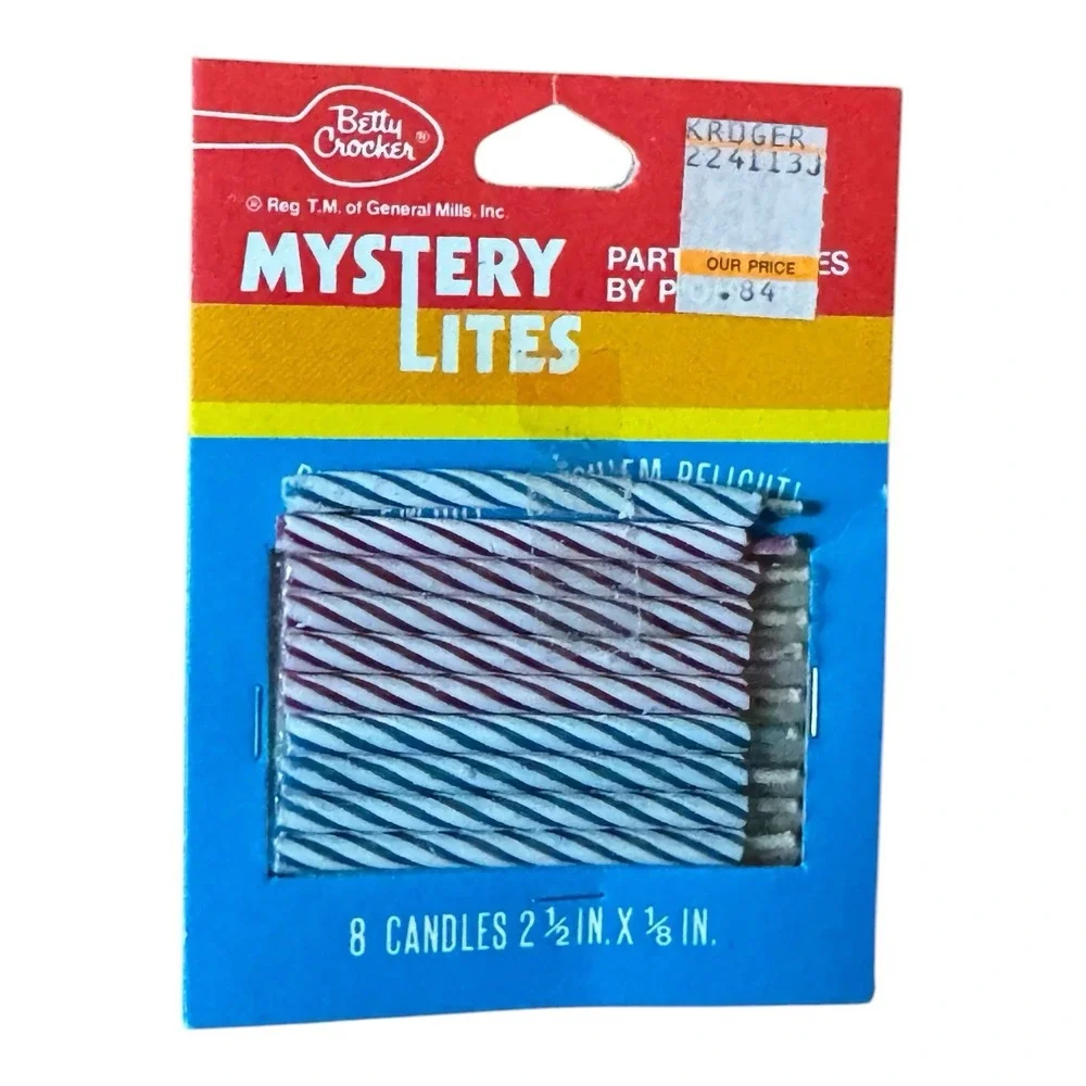 Vintage Betty Crocker Mystery Lites Trick Candles Amscan Spiral Candle Lot Craft